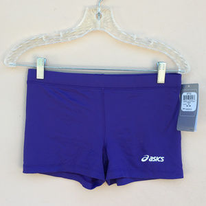 ASICS purple volleyball shorts